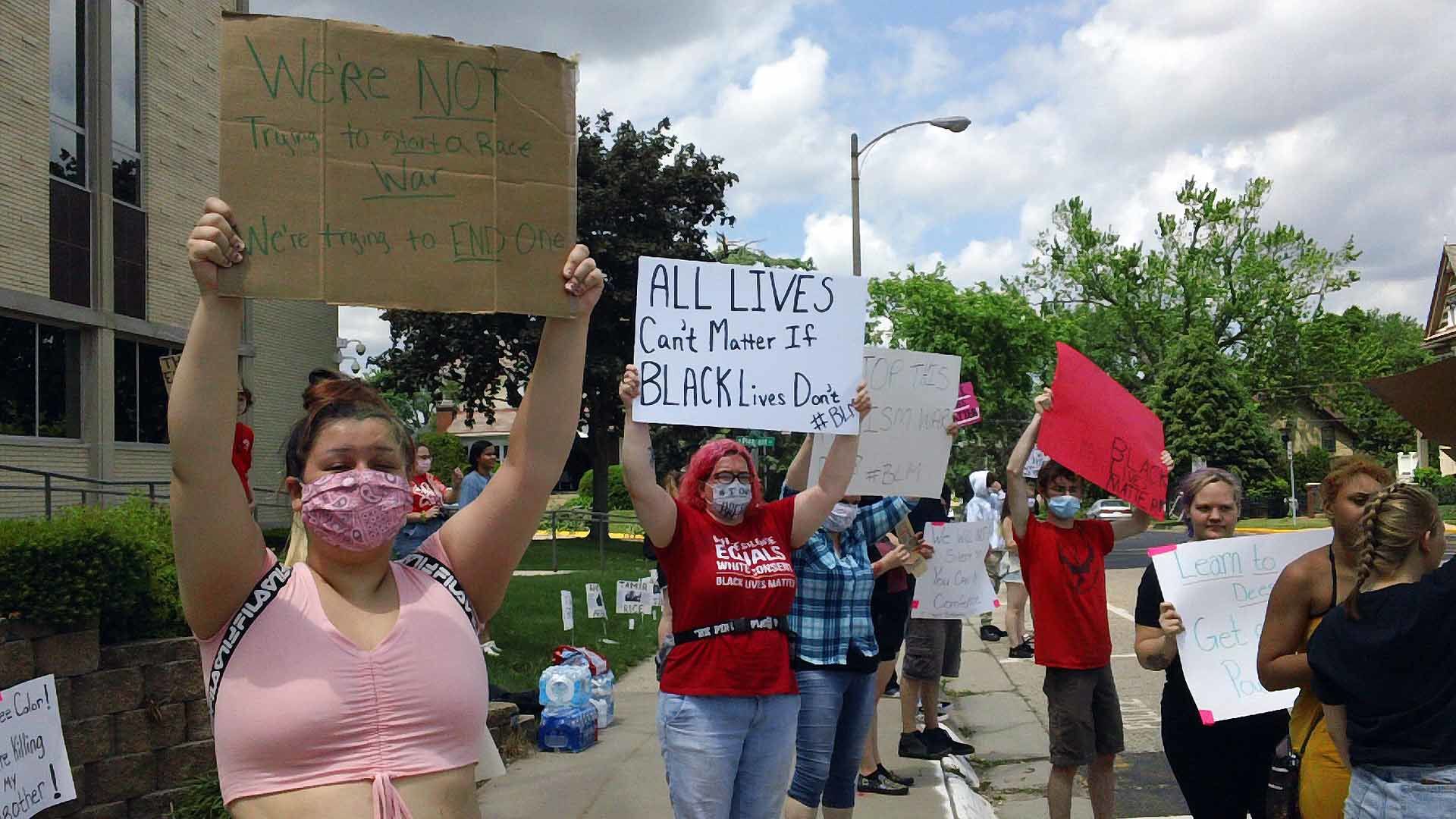 Portage protests police brutality